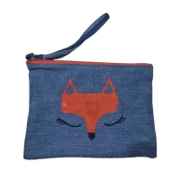 Foxy Denim Pouch